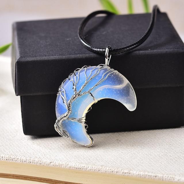 COLLAR MEDIA LUNA "ÁRBOL DE LA VIDA"