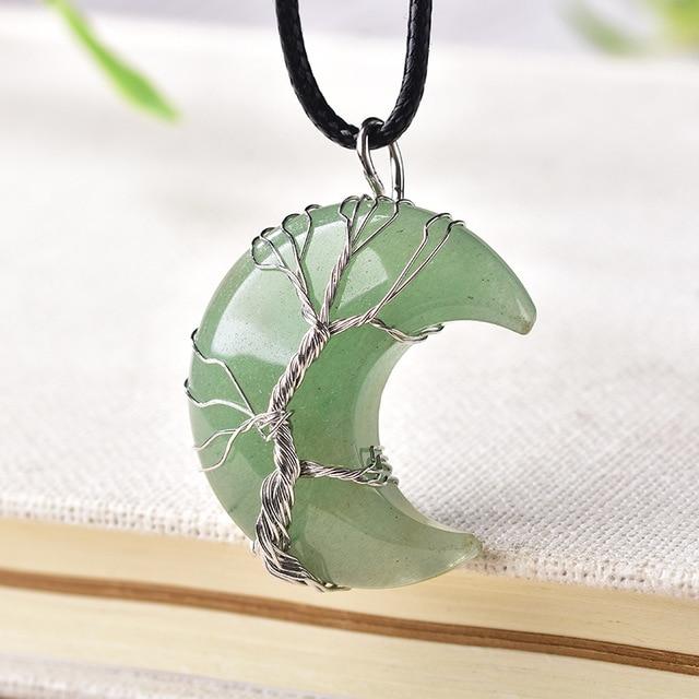COLLAR MEDIA LUNA "ÁRBOL DE LA VIDA"