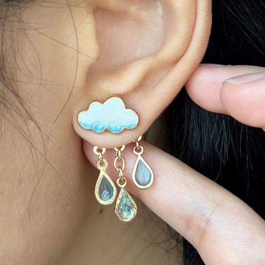 PENDIENTES DE GOTA DE LLUVIA (PAR) 