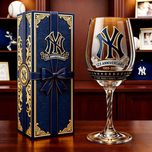 123rd Anniversary Wine Glass