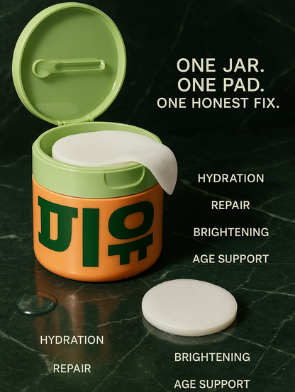 Korean Anti-Aging Toner Pads – Fades Dark Spots & Wrinkles Fast (100 Pads)