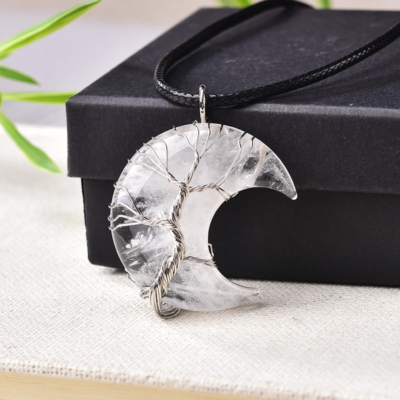 COLLAR MEDIA LUNA "ÁRBOL DE LA VIDA" 