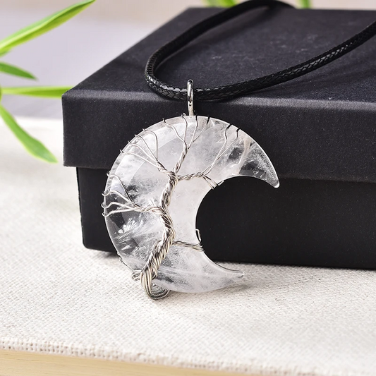 COLLAR MEDIA LUNA "ÁRBOL DE LA VIDA" 