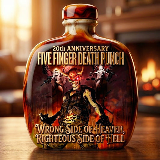 Five Finger Death Punch 20th Anniversary Collectible Whiskey Decanter 👊🥃